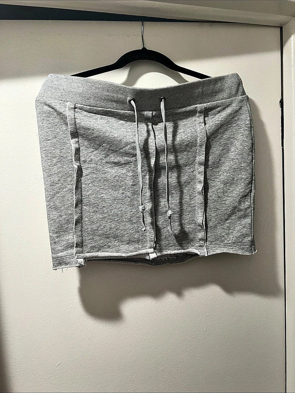 Gray Drawstring Athletic Shorts
